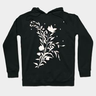 Burnt Orange Flowers Hoodie